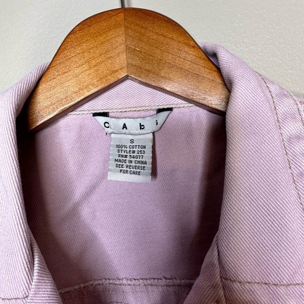 Cabi Lilac Purple Denim Jacket - Picture 6 of 6